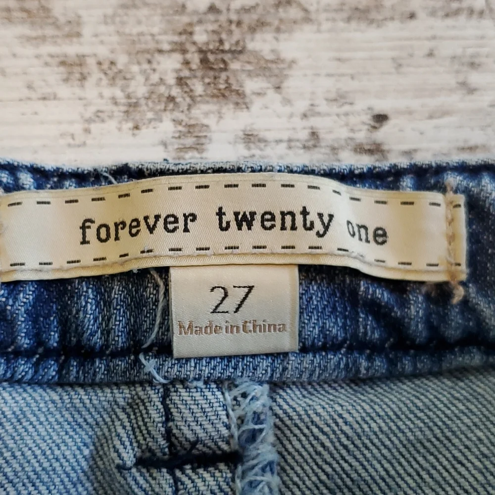 Denim mini skirt size 27 Distressed Frayed - Picture 4 of 7